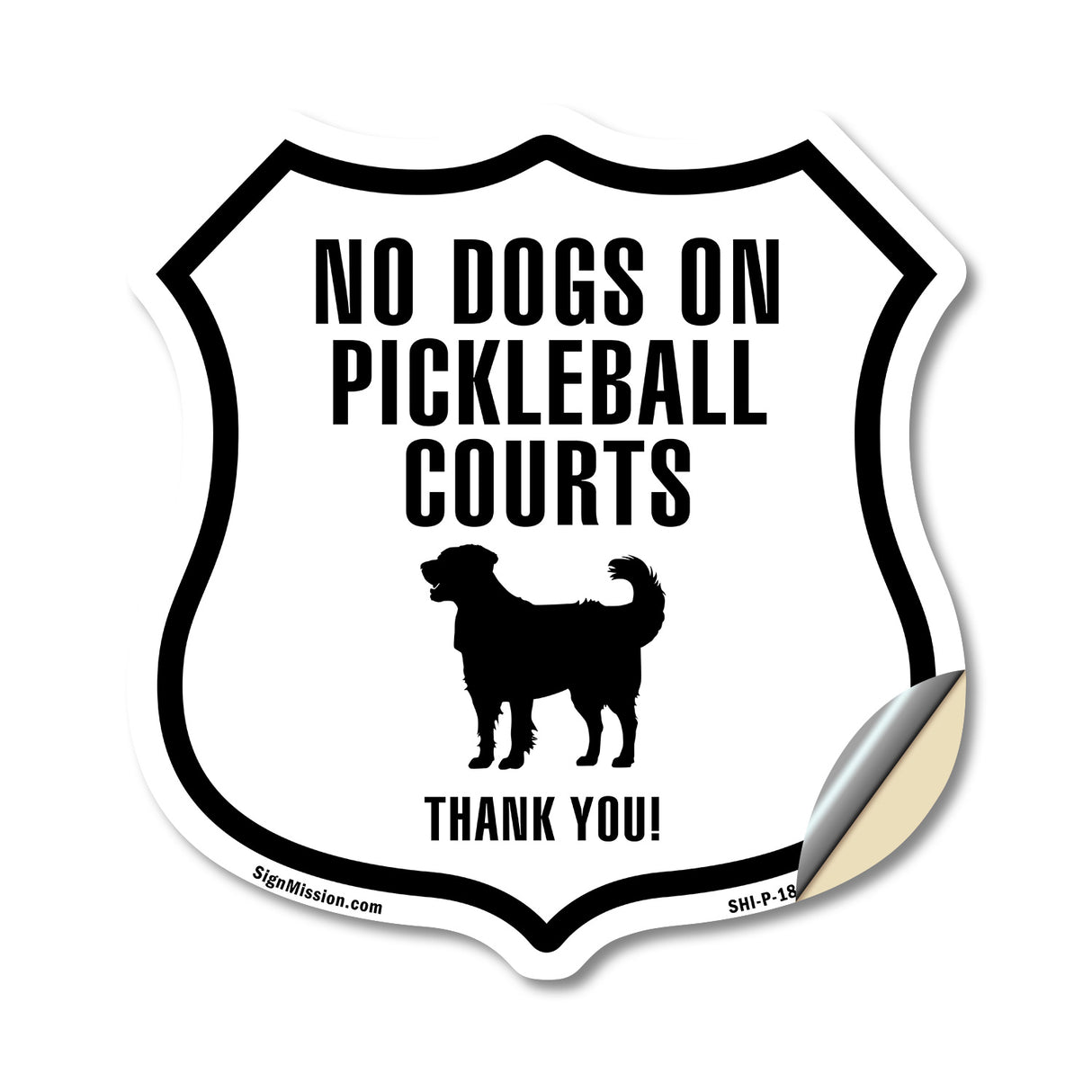 No dogs allowed on Pickleball courts thank you