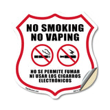 No Smoking No Vaping Bilingual English / Spanish