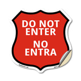 Do Not Enter Bilingual English / Spanish