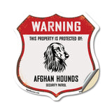 Warning This Property is Protected by Afghan Hounds