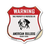 Warning This Property is Protected by American Bulldog