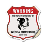 Warning This Property is Protected by American Staffordshire