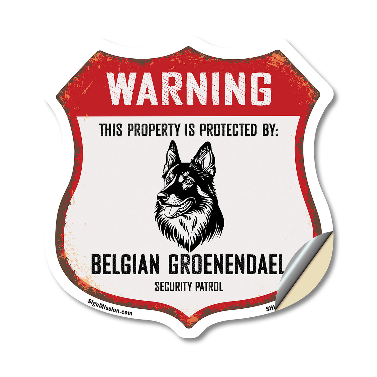Warning This Property is Protected by Belgian Groenendael