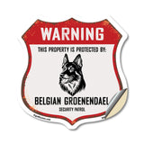 Warning This Property is Protected by Belgian Groenendael