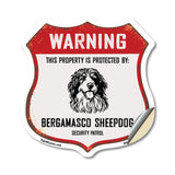 Warning This Property is Protected by Bergamasco Sheepdog