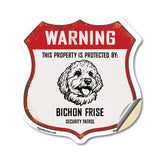 Warning This Property is Protected by Bichon Frise