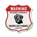 Warning This Property is Protected by Bouvier Des Flandres