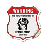 Warning This Property is Protected by Brittany Spaniel