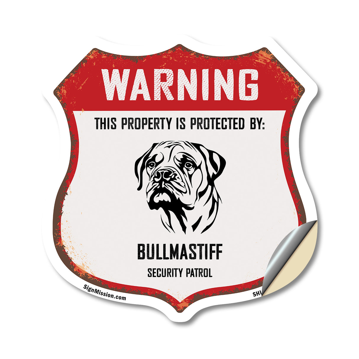 Warning This Property is Protected by Bullmastiff