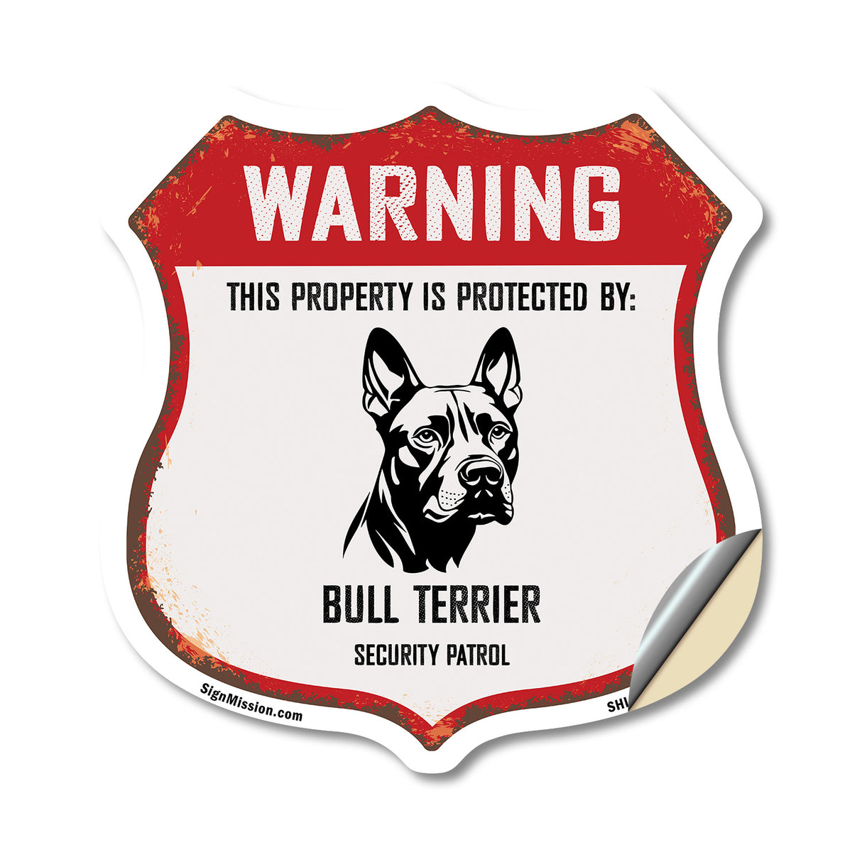 Warning This Property is Protected by Bull Terrier