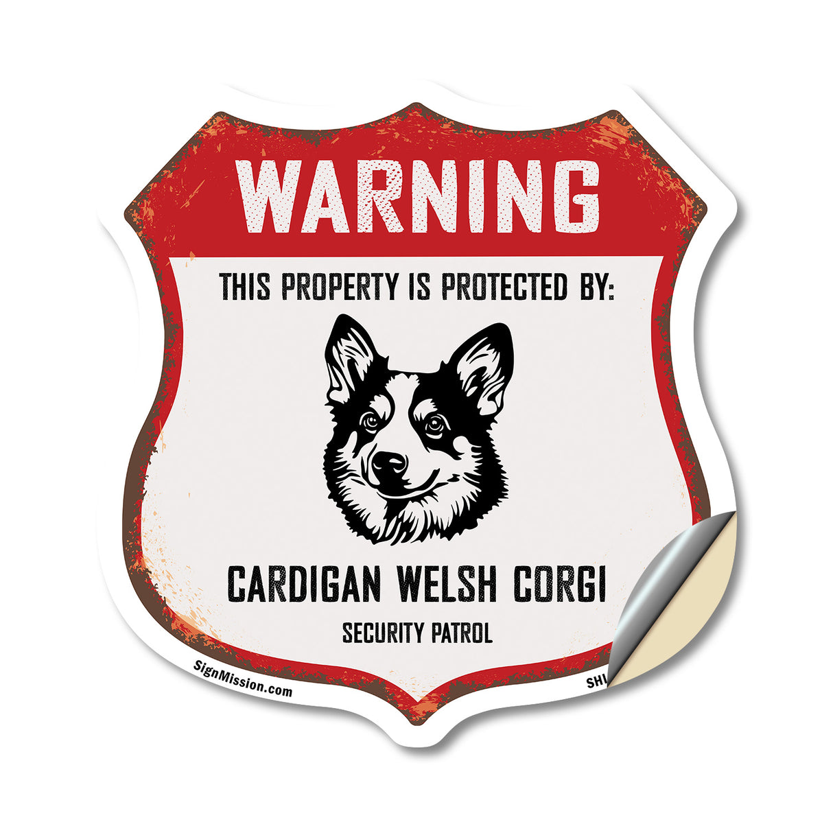 Warning This Property is Protected by Cardigan Welsh Corgi