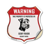 Warning This Property is Protected by Cesky Fousek
