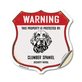 Warning This Property is Protected by Clumber Spaniel