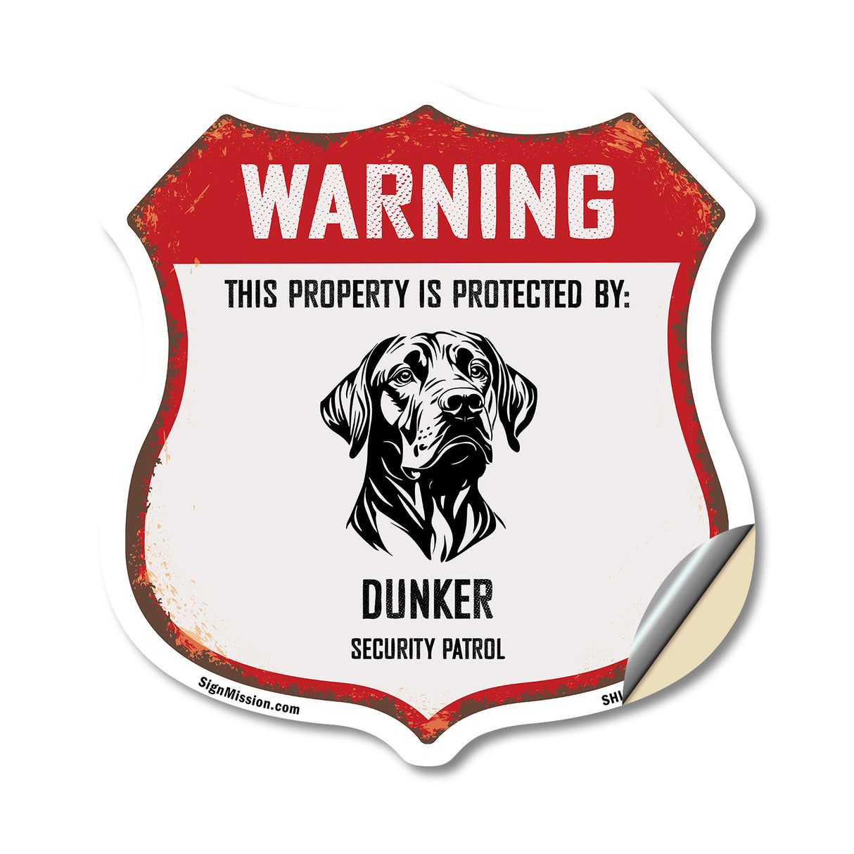 Warning This Property is Protected by Dunker