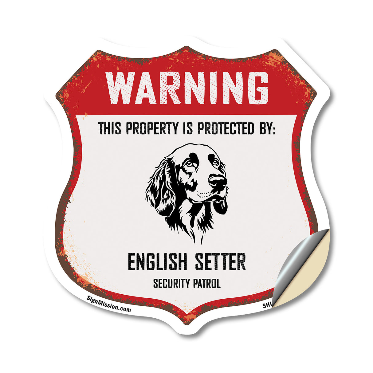 Warning This Property is Protected by English Setter
