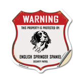 Warning This Property is Protected by English Springer Spaniel