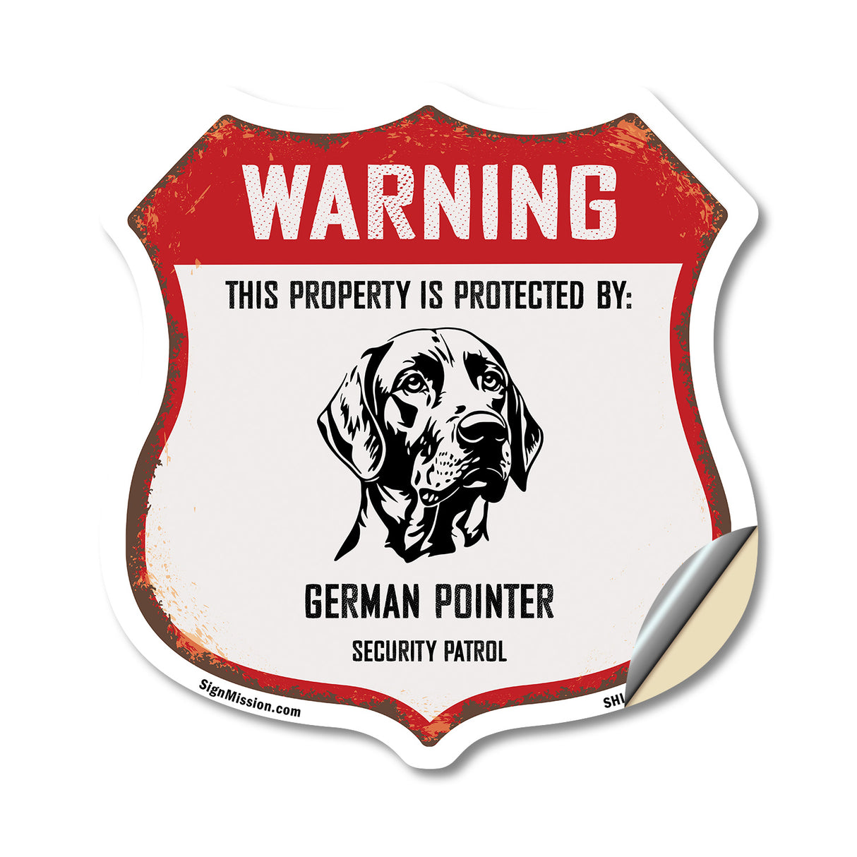 Warning This Property is Protected by German Pointer