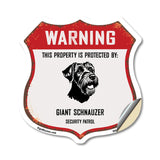 Warning This Property is Protected by Giant Schnauzer