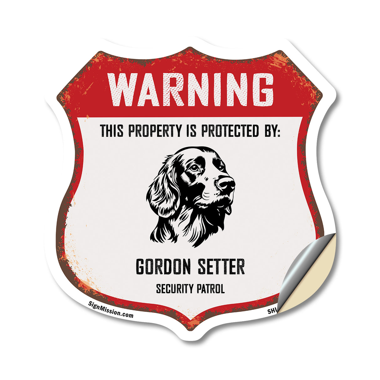 Warning This Property is Protected by Gordon Setter