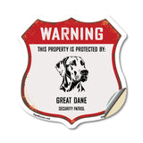 Warning This Property is Protected by Great Dane