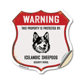 Warning This Property is Protected by Icelandic Sheepdog