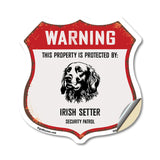 Warning This Property is Protected by Irish Setter