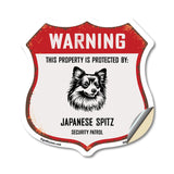 Warning This Property is Protected by Japanese Spitz