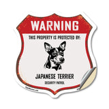 Warning This Property is Protected by Japanese Terrier