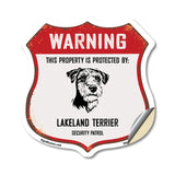 Warning This Property is Protected by Lakeland Terrier