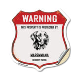 Warning This Property is Protected by Maremmana