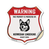 Warning This Property is Protected by Norwegian Lundehund