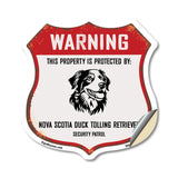 Warning This Property is Protected by Nova Scotia Duck Tolling Retriever