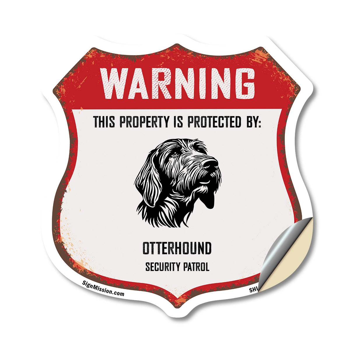 Warning This Property is Protected by Otterhound