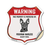 Warning This Property is Protected by Peruvian Hairless
