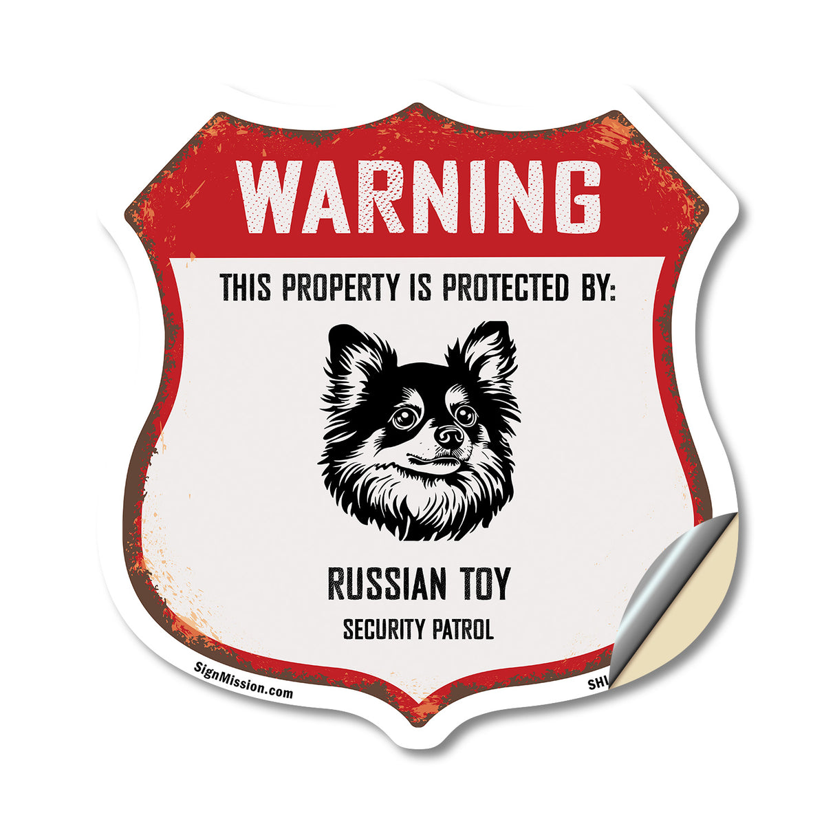 Warning This Property is Protected by Russian Toy