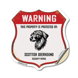 Warning This Property is Protected by Scottish Deerhound