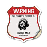 Warning This Property is Protected by Spanish Water