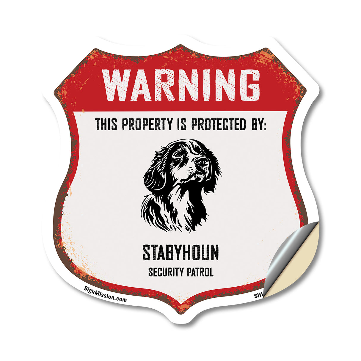 Warning This Property is Protected by Stabyhoun