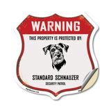 Warning This Property is Protected by Standard Schnauzer