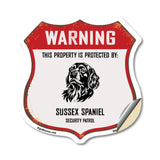 Warning This Property is Protected by Sussex Spaniel