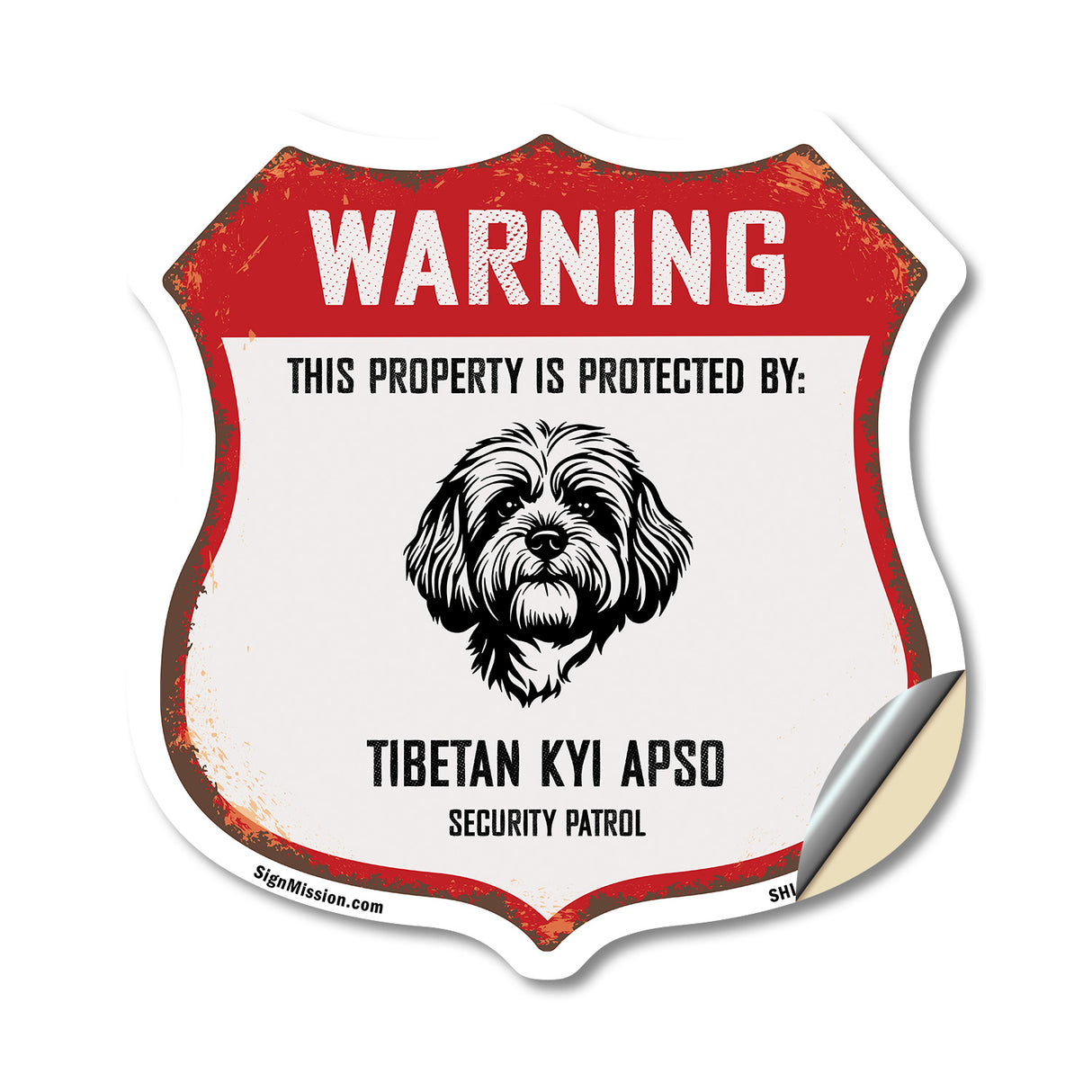 Warning This Property is Protected by Tibetan Kyi Apso