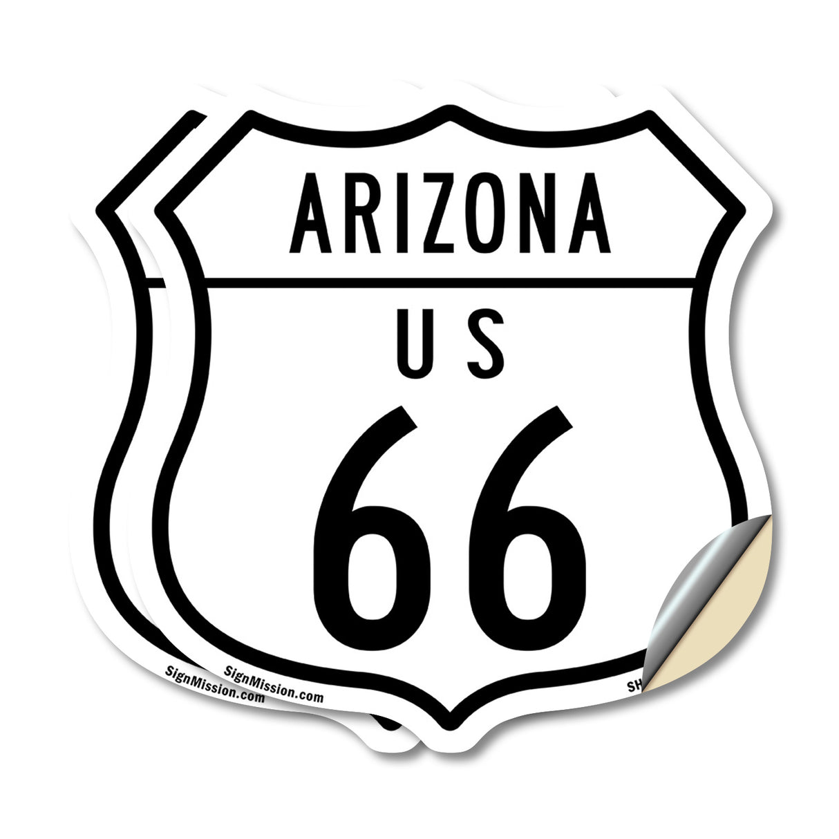 Arizona Route Marker Shield Sign Us 66