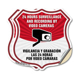 Bilingual 24 Hour Surveillance 24 Hour Surveillance And Recording By Video Cameras Vigilancia Y Grabacion (English / Spanish)