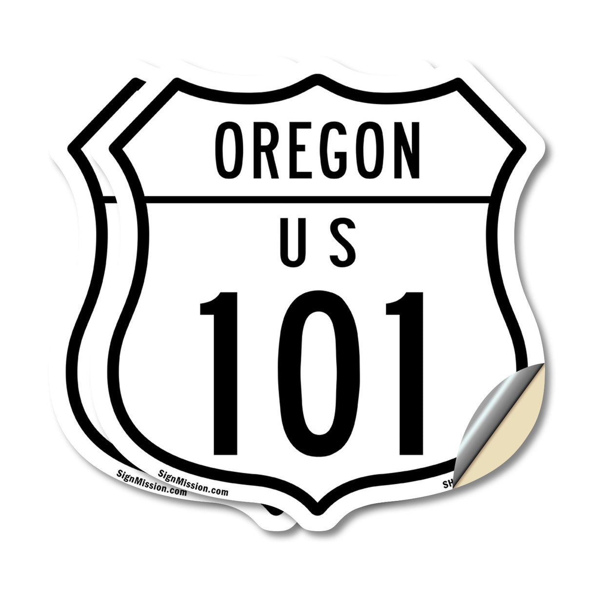 Oregon Route Marker Shield Sign Us 101