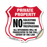 Private Property No Soliciting Loitering Trespassing All Offenders Will Be Prosecuted To The Full Extent Of The Law