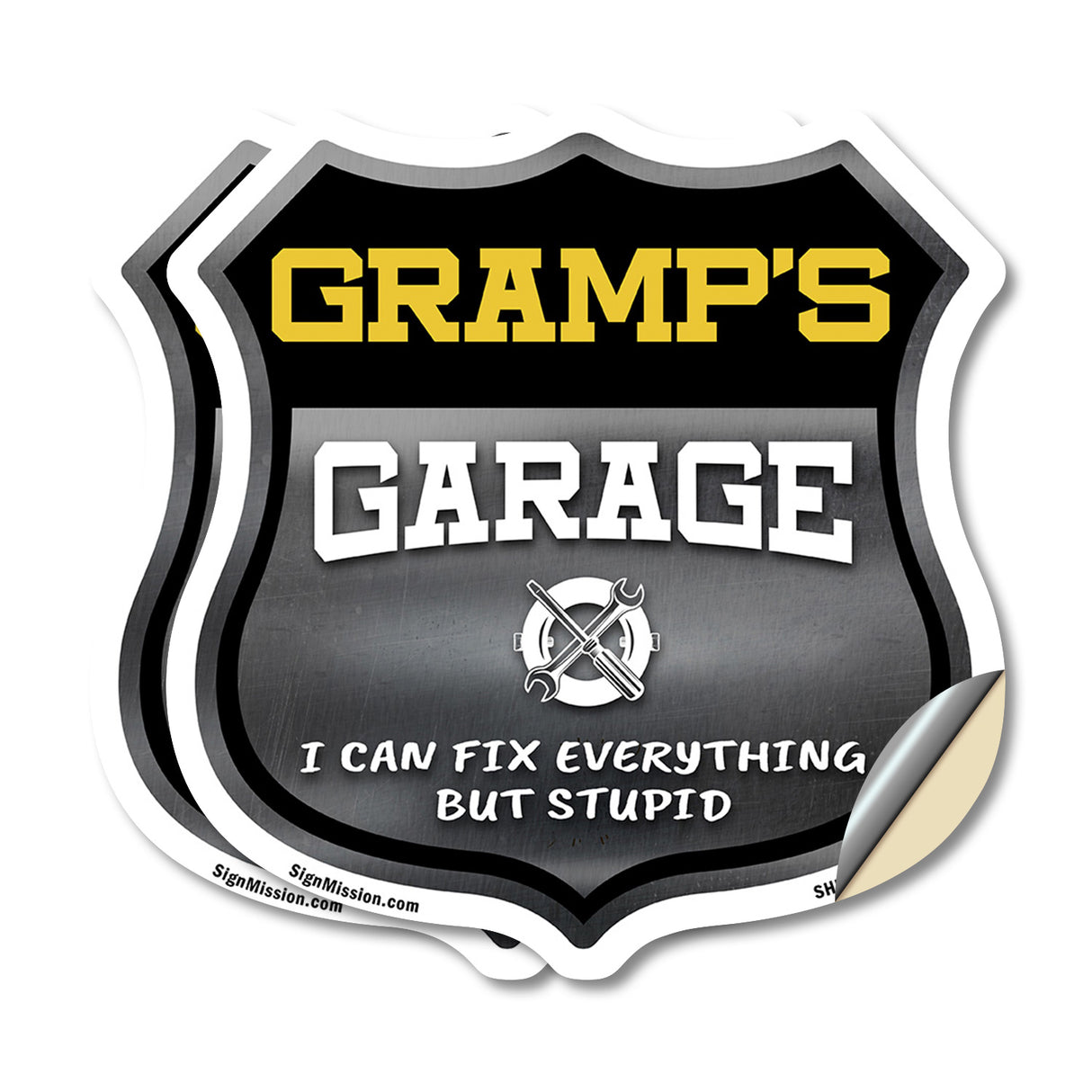 Gramp's Garage I Can Fix Everything But Stupid