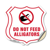 Alligator Warning Shield Sign Do Not Feed Alligators