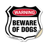 Dog Warning Shield Sign Beware Of Dogs