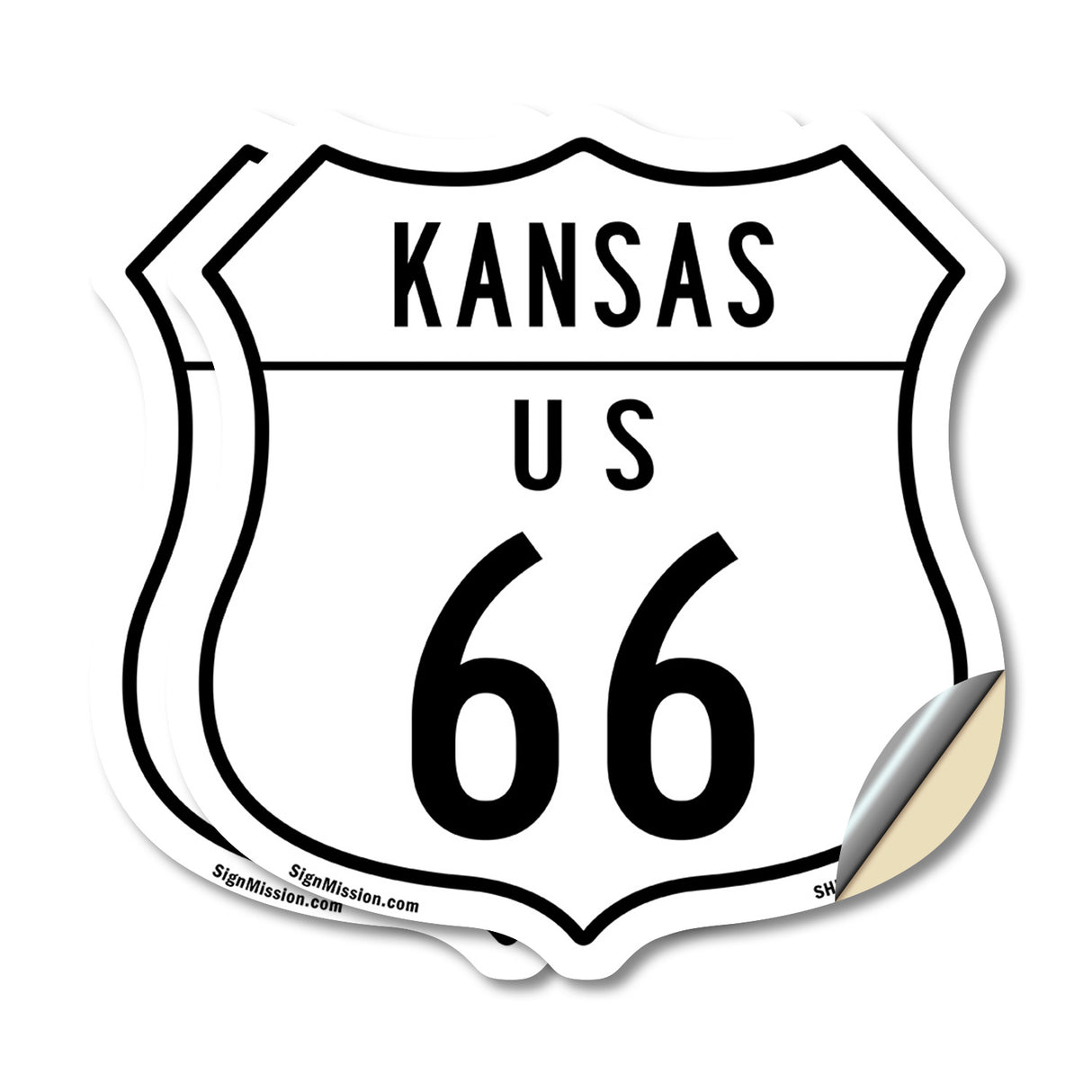 Kansas Route Marker Shield Sign Us 66