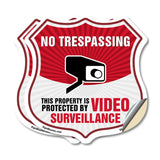 No Trespassing Shield Sign This Property Is Protected By Video Surveillance
